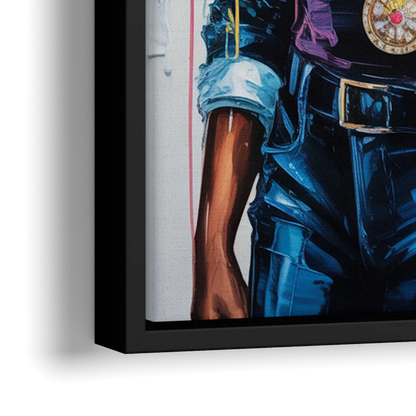 Inspire 2.0 - Close-Up Black Frame Canvas