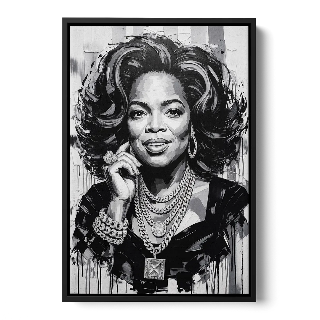 Inspire Front - Black Canvas Wall Art