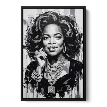 Inspire Front - Black Canvas Wall Art