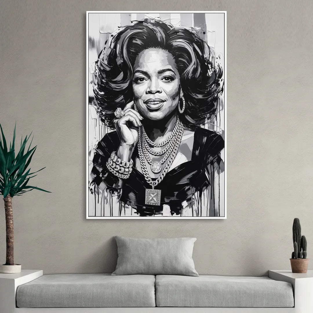 Inspire Sitting Room - White Canvas Wall Art