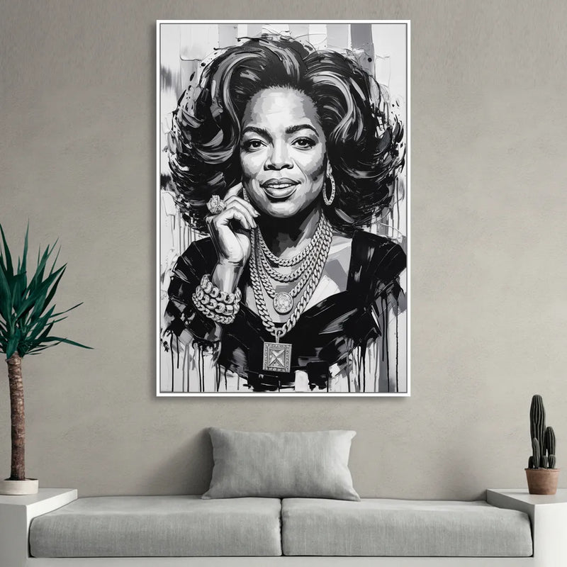 Inspire Sitting Room - White Canvas Wall Art