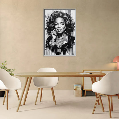 Inspire - Living Room White Frame Canvas