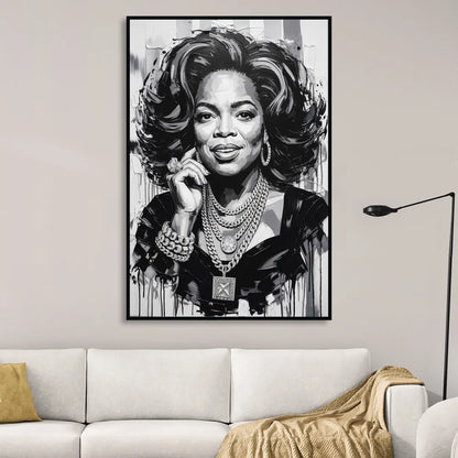 Inspire Sitting Room - Black Canvas Wall Art