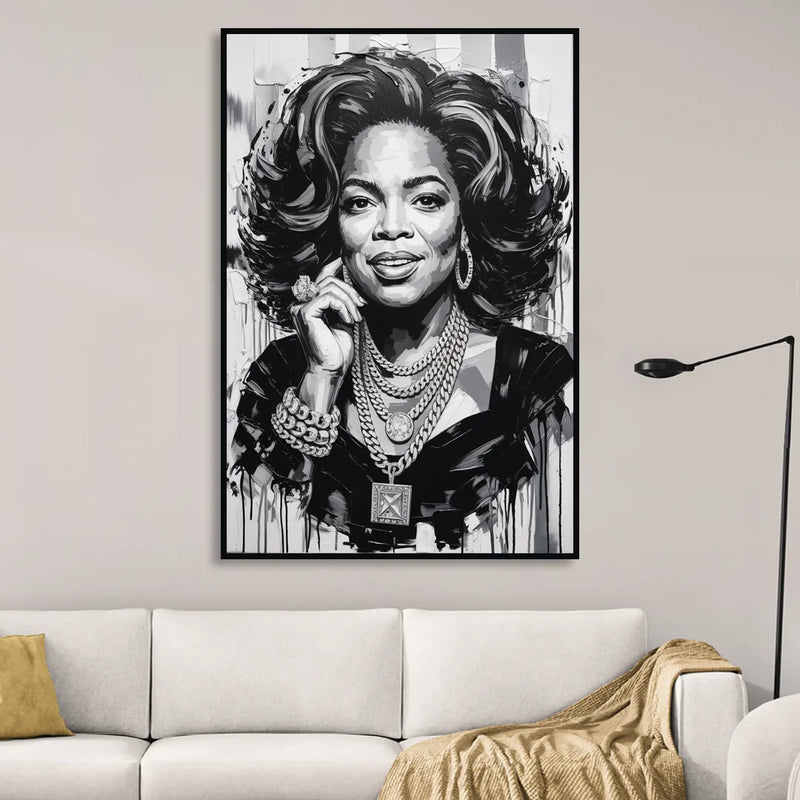 Inspire Sitting Room - Black Canvas Wall Art