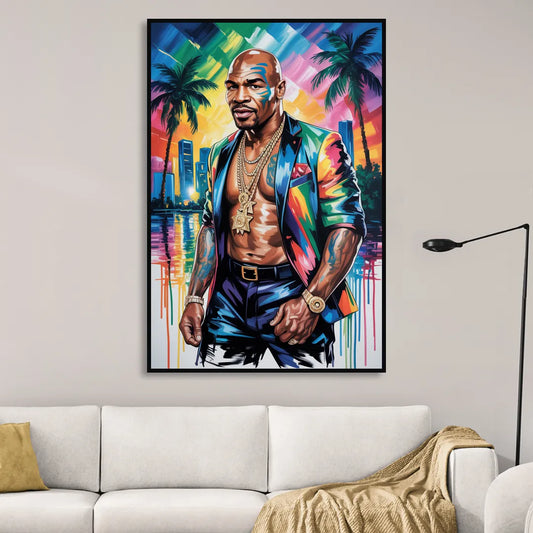 Iron Legacy 2.0 Living Room - Black Canvas Wall Art