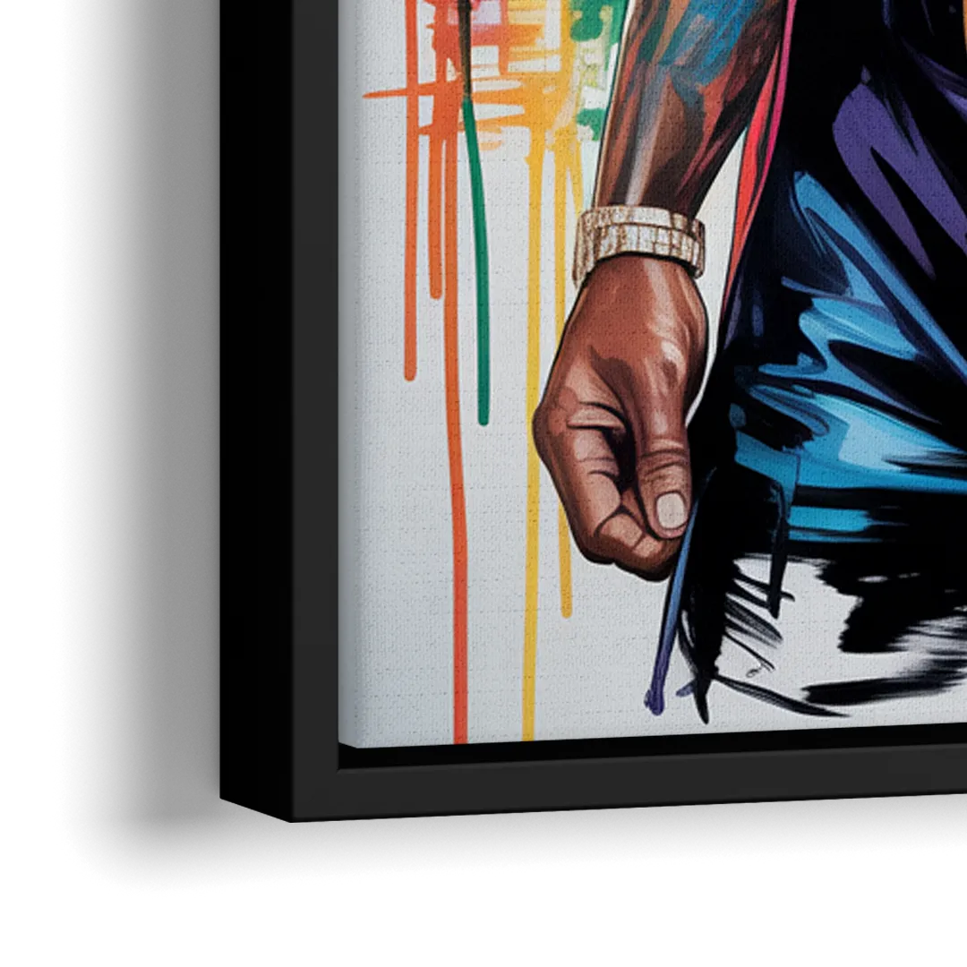 Iron Legacy 2.0 - Close-Up Black Frame Canvas