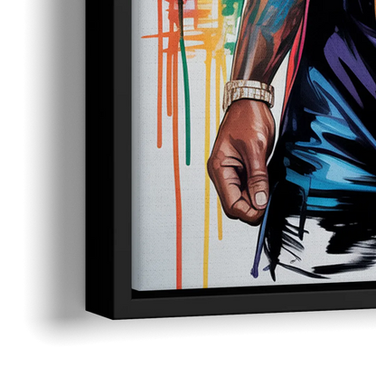 Iron Legacy 2.0 - Close-Up Black Frame Canvas