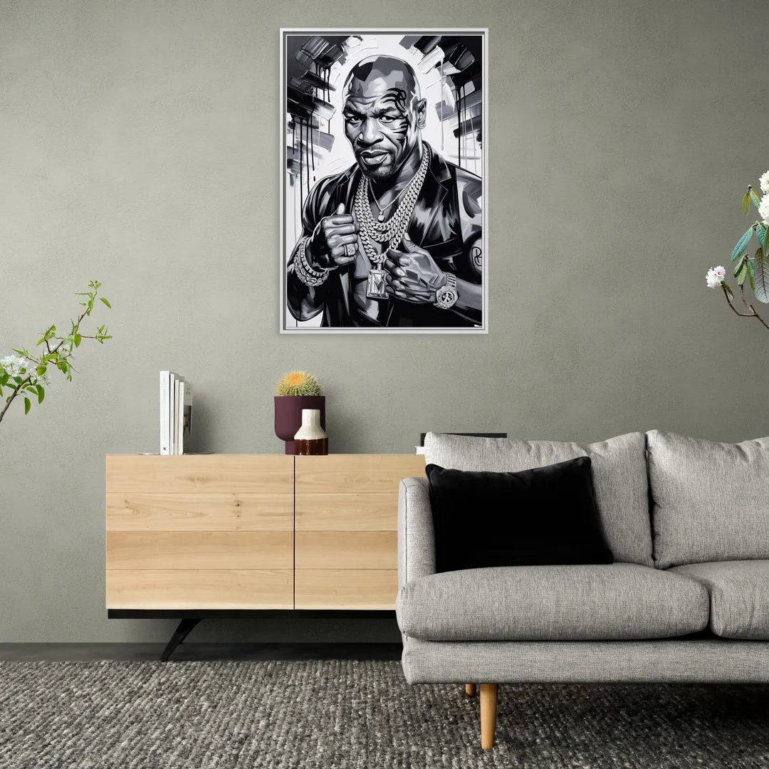 Iron Legacy - Living Room White Frame Canvas