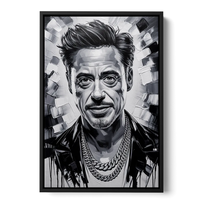 Iron Spirit 2.0 Front - Black Canvas Wall Art