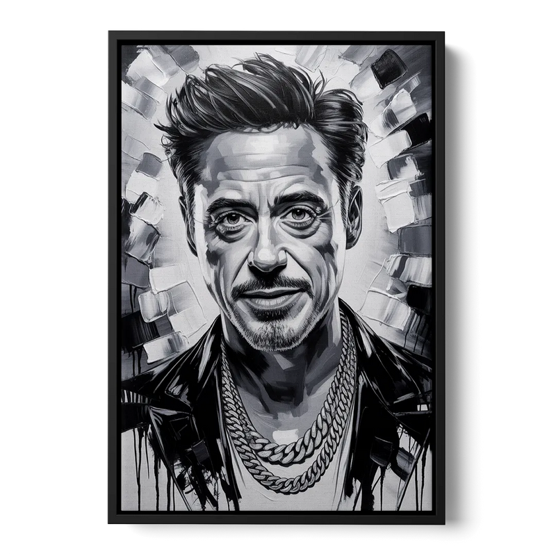 Iron Spirit 2.0 Front - Black Canvas Wall Art