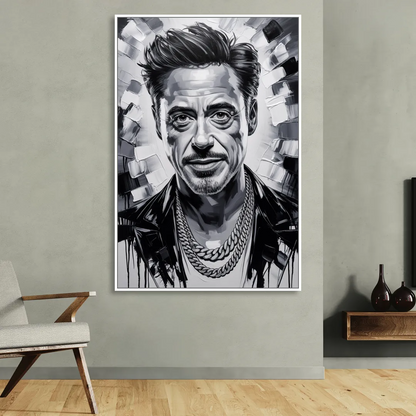Iron Spirit 2.0 Living Room - White Canvas Wall Art