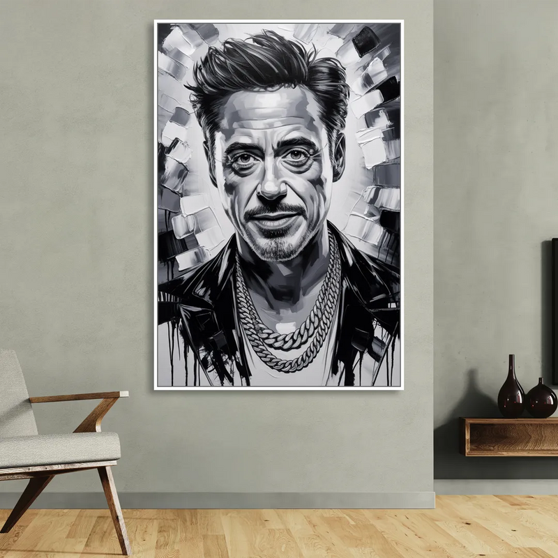 Iron Spirit 2.0 Living Room - White Canvas Wall Art