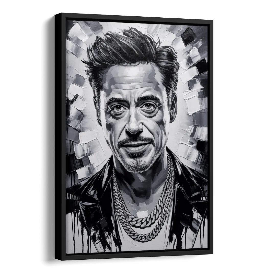 Iron Spirit 2.0 Side - Black Canvas Wall Art