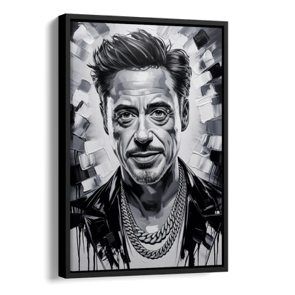 Iron Spirit 2.0 Side - Black Canvas Wall Art