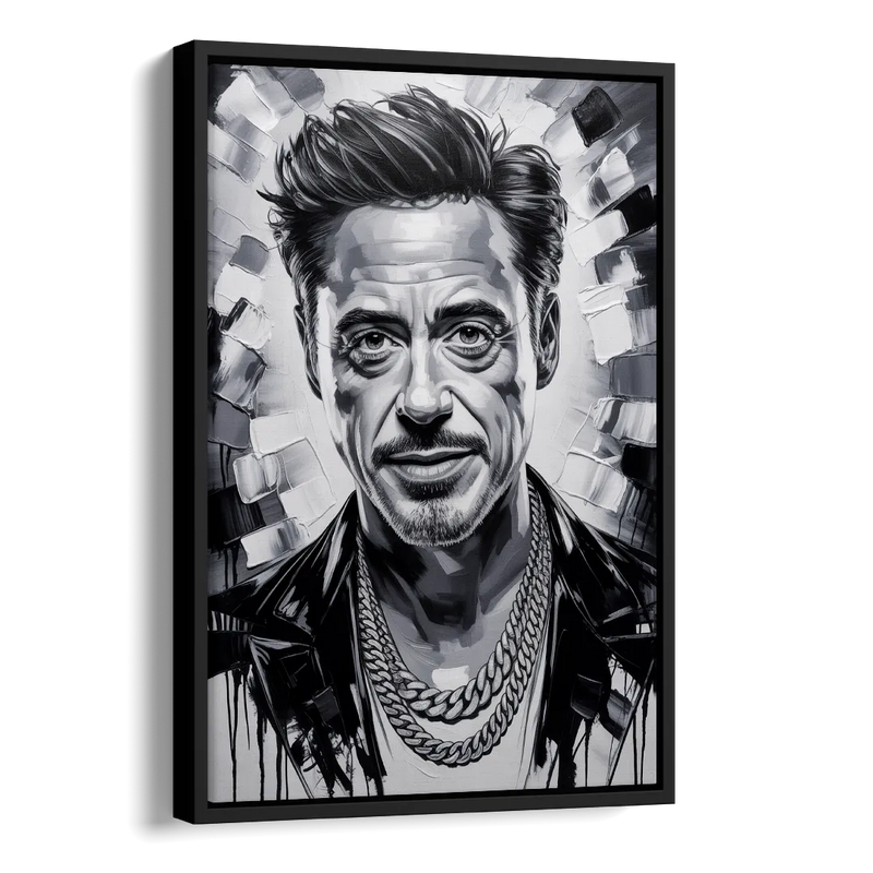 Iron Spirit 2.0 Side - Black Canvas Wall Art