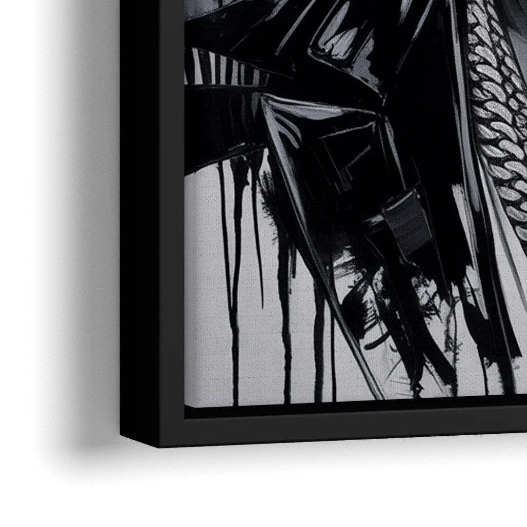Iron Spirit 2.0 - Close-Up Black Frame Canvas