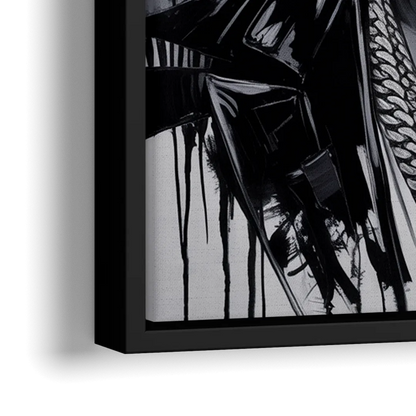 Iron Spirit 2.0 - Close-Up Black Frame Canvas