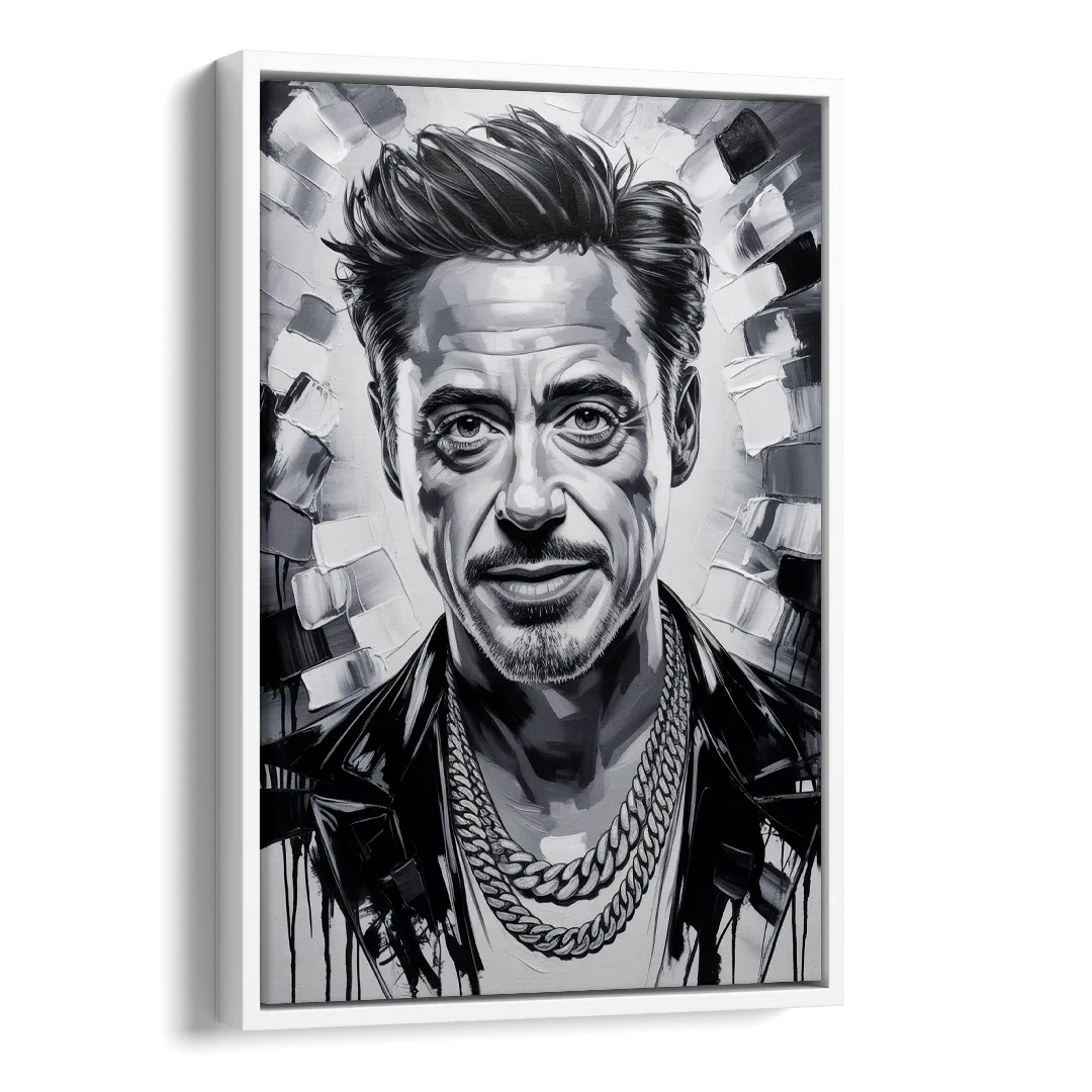 Iron Spirit 2.0 Side - White Canvas Wall Art