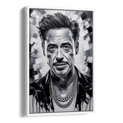 Iron Spirit 2.0 Side - White Canvas Wall Art