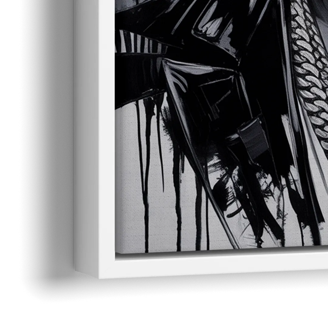 Iron Spirit 2.0 - Close-Up White Frame Canvas