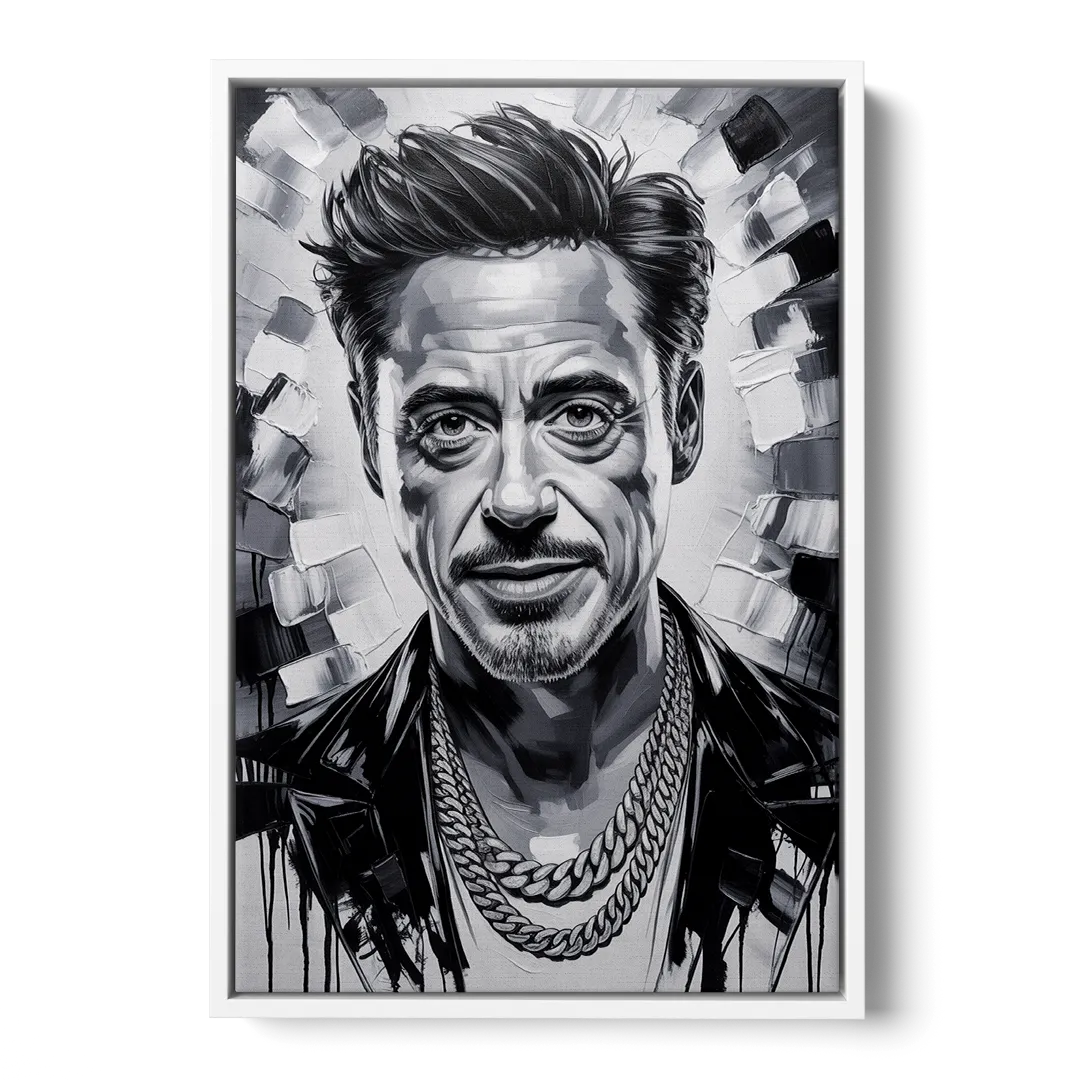 Iron Spirit 2.0 Front - White Canvas Wall Art