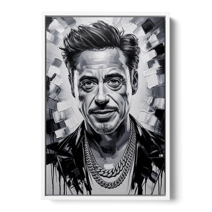 Iron Spirit 2.0 Front - White Canvas Wall Art