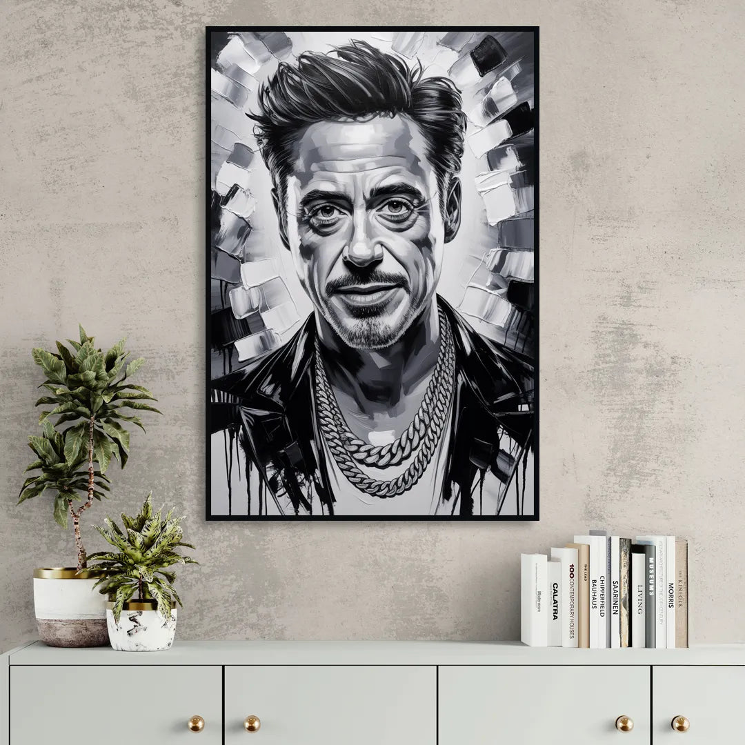Iron Spirit 2.0 Sitting Room - Black Canvas Wall Art