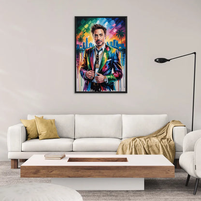Iron Spirit - Living Room Black Frame Canvas