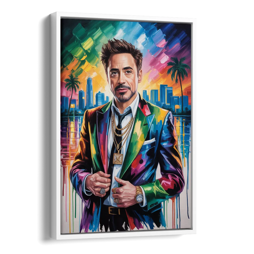 Iron Spirit Side - White Canvas Wall Art