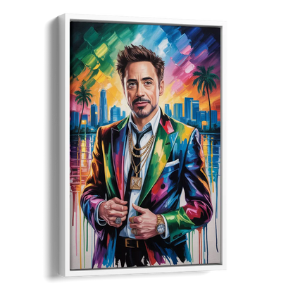 Iron Spirit Side - White Canvas Wall Art