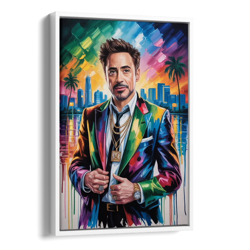 Iron Spirit Side - White Canvas Wall Art