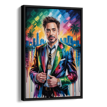 Iron Spirit Side - Black Canvas Wall Art