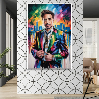 Iron Spirit Sitting Room - White Canvas Wall Art