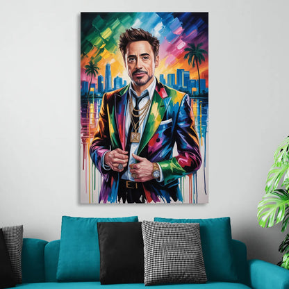 Iron Spirit Living Room - Canvas Wall Art