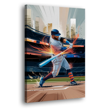 Irvine Baseball Dreams Side - Canvas Wall Art