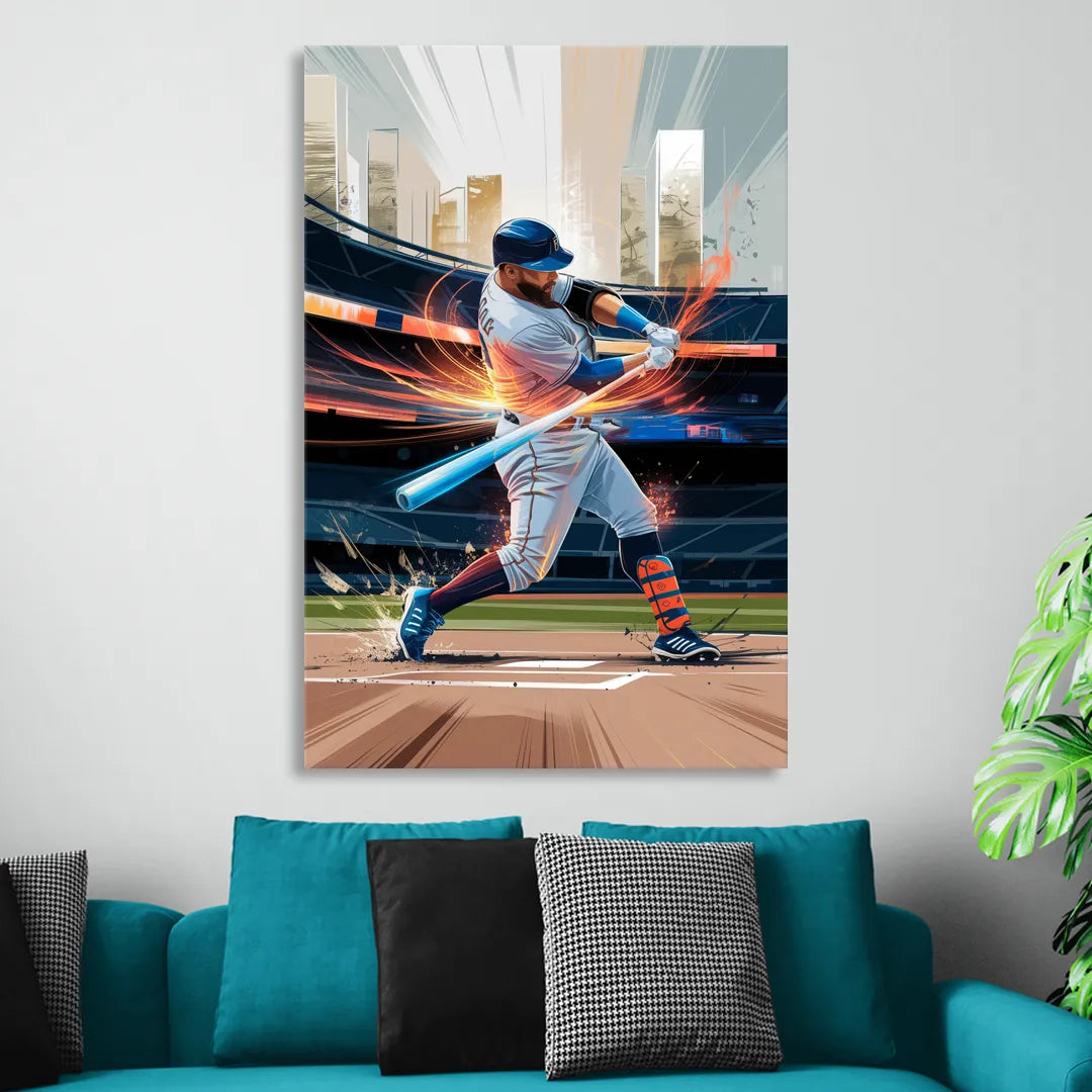 Irvine Baseball Dreams Sitting Room - Canvas Wall Art