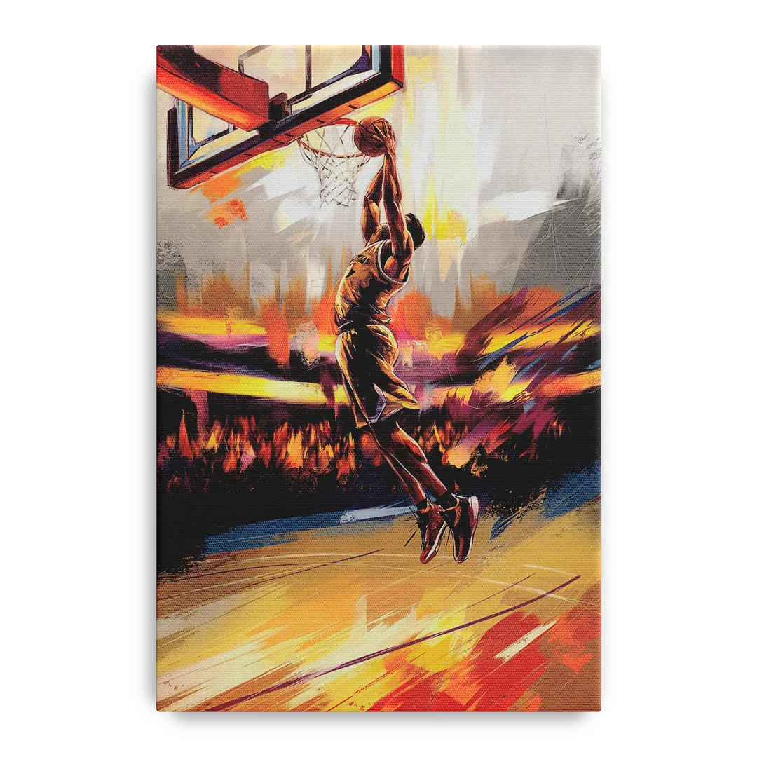 Irvine Basketball Spirit Front - Canvas Wall Art