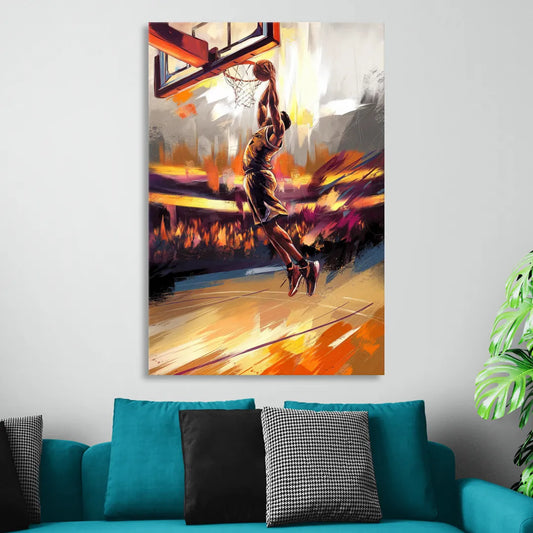 Irvine Basketball Spirit Living Room - Canvas Wall Art