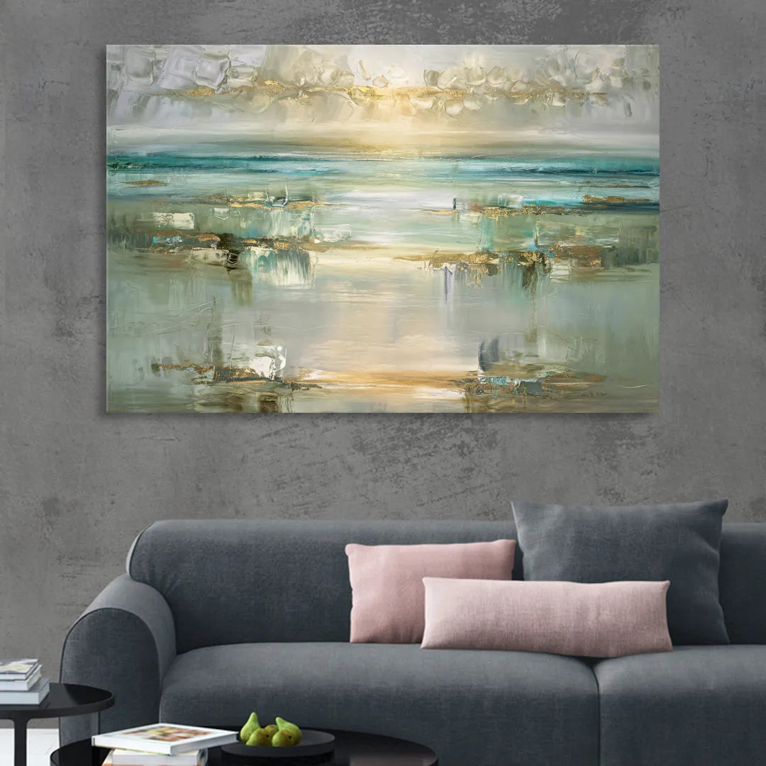 Irvine Coastal Serenity Sitting Room - Canvas Wall Art