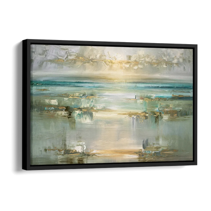 Irvine Coastal Serenity Side - Black Canvas Wall Art