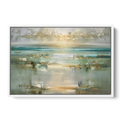 Irvine Coastal Serenity Front - White Canvas Wall Art