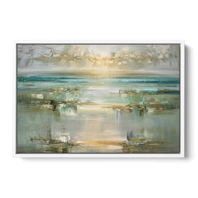 Irvine Coastal Serenity Front - White Canvas Wall Art