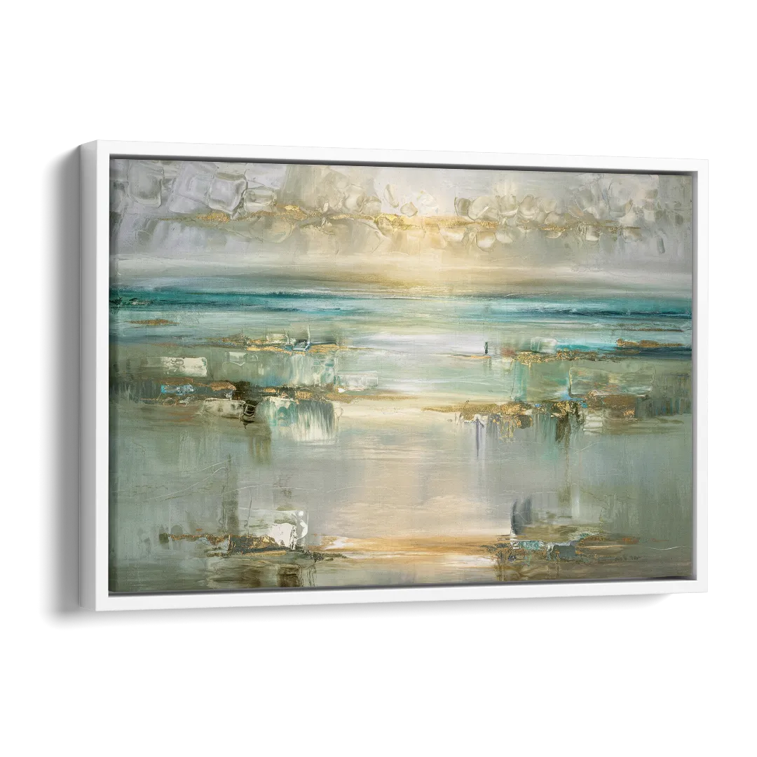 Irvine Coastal Serenity Side - White Canvas Wall Art