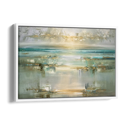 Irvine Coastal Serenity Side - White Canvas Wall Art