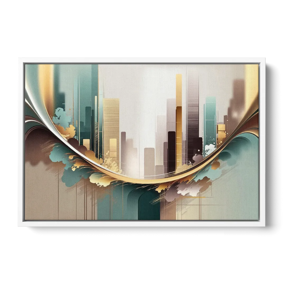 Irvine Modern Design Front - White Canvas Wall Art