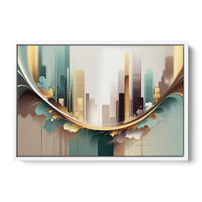 Irvine Modern Design Front - White Canvas Wall Art