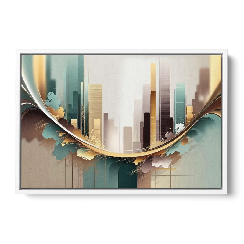 Irvine Modern Design Front - White Canvas Wall Art