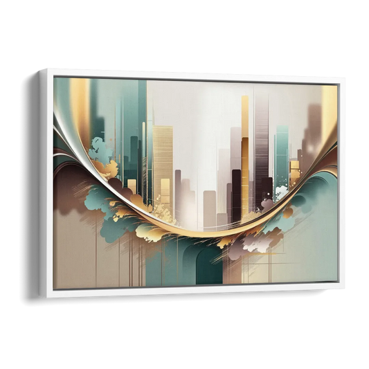 Irvine Modern Design Side - White Canvas Wall Art