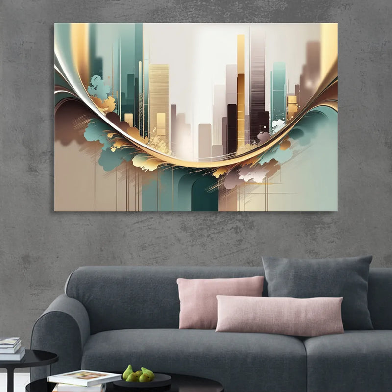 Irvine Modern Design Living Room - Canvas Wall Art