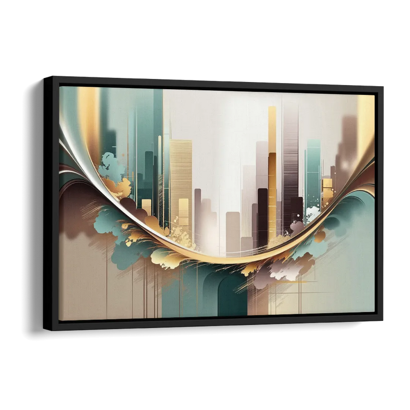 Irvine Modern Design Side - Black Canvas Wall Art